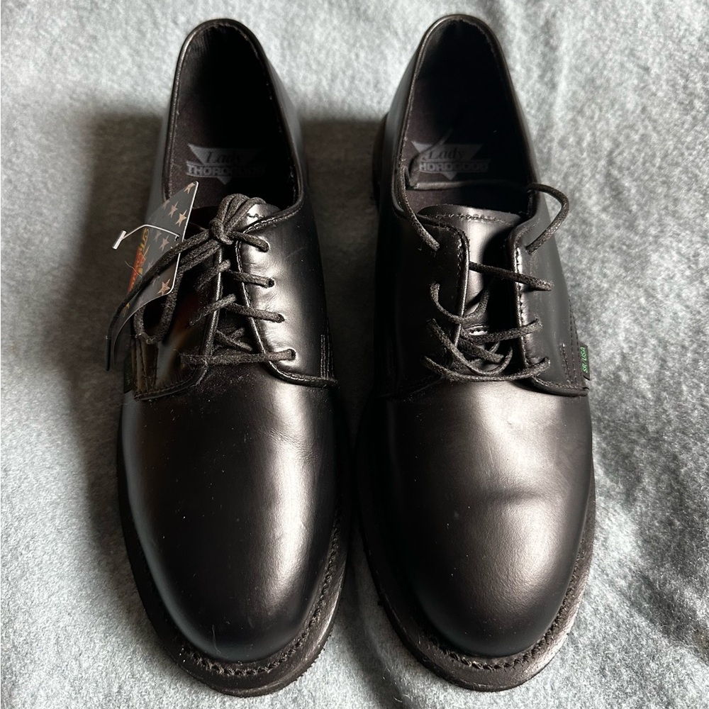 Lady Thorogood Leather Oxford Dress Shoes - Picture 2 of 7
